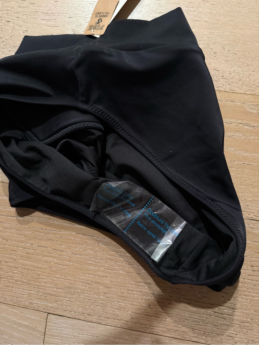 NWT VS Pink Bikini size large | black wrap bikini resort wear vacation - Picture 4 of 9